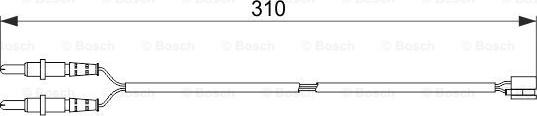 BOSCH 1 987 474 519 - Предупредителен контактен сензор, износване на накладките vvparts.bg