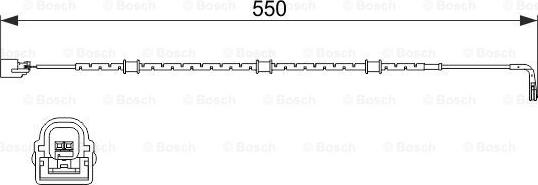 BOSCH 1 987 474 514 - Предупредителен контактен сензор, износване на накладките vvparts.bg