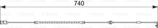 BOSCH 1 987 474 587 - Предупредителен контактен сензор, износване на накладките vvparts.bg