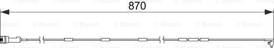 BOSCH 1 987 474 578 - Предупредителен контактен сензор, износване на накладките vvparts.bg