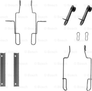 BOSCH 1 987 474 214 - Комплект принадлежности, дискови накладки vvparts.bg