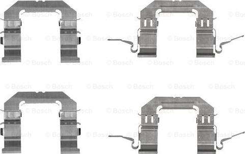 BOSCH 1 987 474 708 - Комплект принадлежности, дискови накладки vvparts.bg