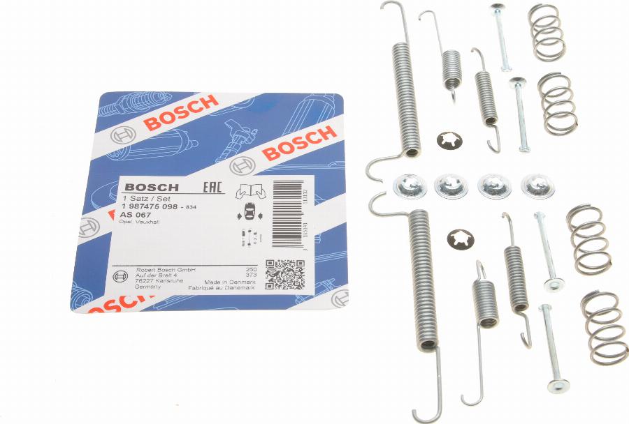 BOSCH 1 987 475 098 - Комплект принадлежности, спирани челюсти vvparts.bg