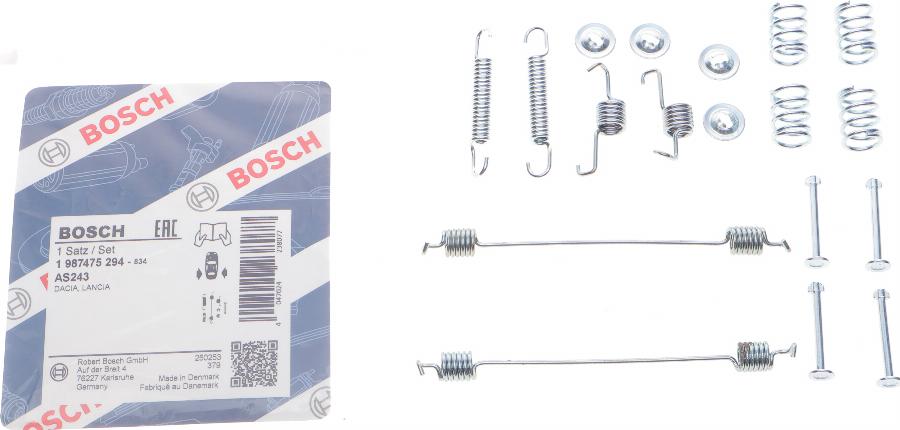 BOSCH 1 987 475 294 - Комплект принадлежности, спирани челюсти vvparts.bg