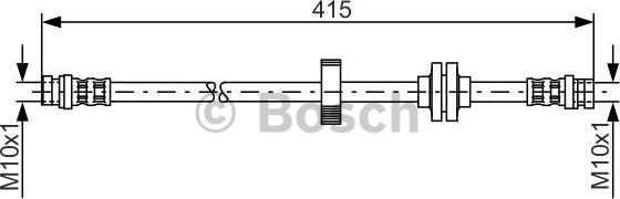 BOSCH 1 987 476 999 - Спирачен маркуч vvparts.bg