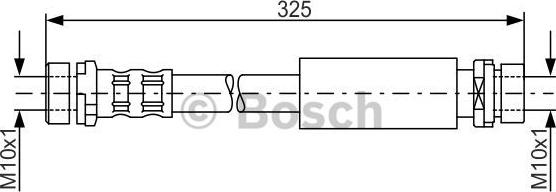 BOSCH 1 987 476 994 - Спирачен маркуч vvparts.bg