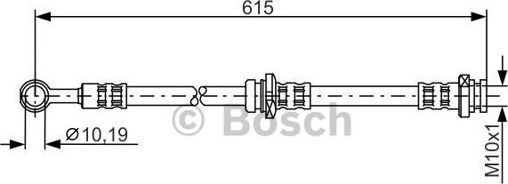 BOSCH 1 987 476 998 - Спирачен маркуч vvparts.bg