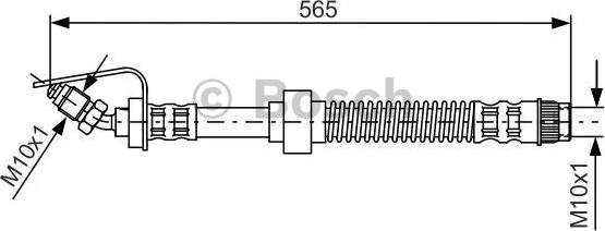 BOSCH 1 987 476 906 - Спирачен маркуч vvparts.bg