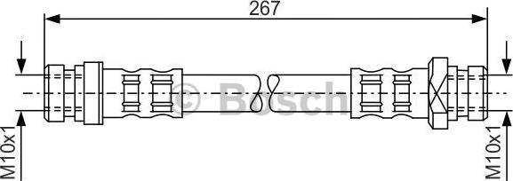 BOSCH 1 987 476 901 - Спирачен маркуч vvparts.bg