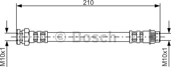 BOSCH 1 987 476 913 - Спирачен маркуч vvparts.bg