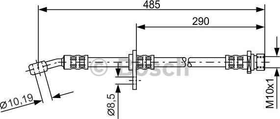 BOSCH 1 987 476 989 - Спирачен маркуч vvparts.bg