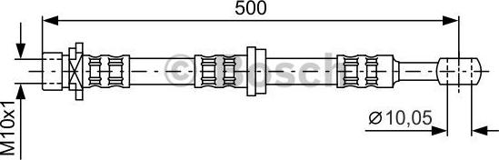 BOSCH 1 987 476 981 - Спирачен маркуч vvparts.bg