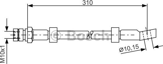 BOSCH 1 987 476 464 - Спирачен маркуч vvparts.bg