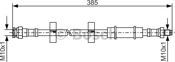 BOSCH 1 987 476 460 - Спирачен маркуч vvparts.bg