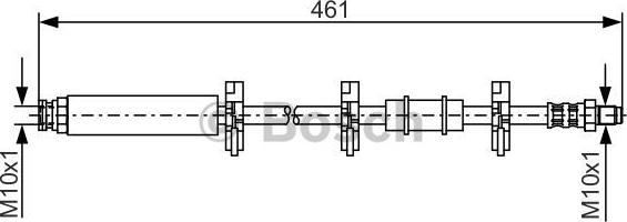 BOSCH 1 987 476 463 - Спирачен маркуч vvparts.bg