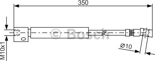 BOSCH 1 987 476 409 - Спирачен маркуч vvparts.bg