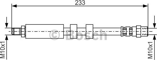 BOSCH 1 987 476 418 - Спирачен маркуч vvparts.bg