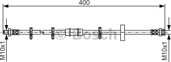 BOSCH 1 987 476 413 - Спирачен маркуч vvparts.bg