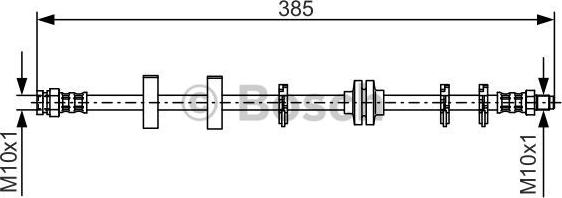 BOSCH 1 987 476 438 - Спирачен маркуч vvparts.bg