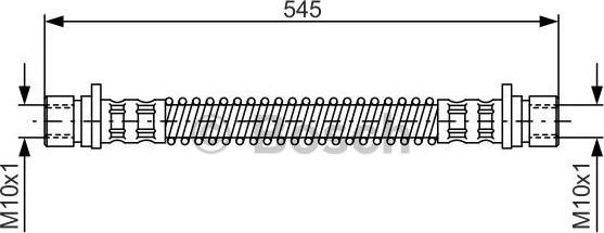 BOSCH 1 987 476 594 - Спирачен маркуч vvparts.bg