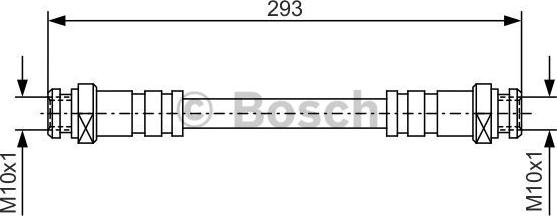 BOSCH 1 987 476 543 - Спирачен маркуч vvparts.bg