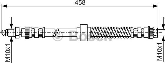 BOSCH 1 987 476 534 - Спирачен маркуч vvparts.bg