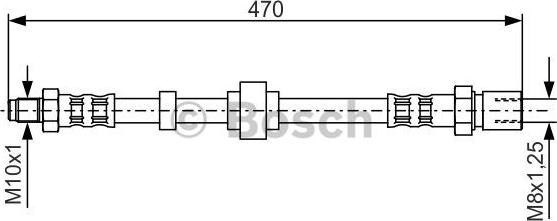 BOSCH 1 987 476 524 - Спирачен маркуч vvparts.bg