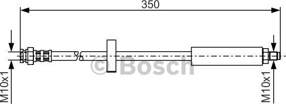 BOSCH 1 987 476 520 - Спирачен маркуч vvparts.bg