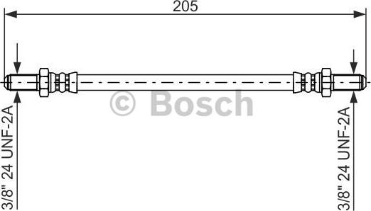 BOSCH 1 987 476 575 - Спирачен маркуч vvparts.bg