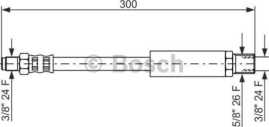 BOSCH 1 987 476 577 - Спирачен маркуч vvparts.bg