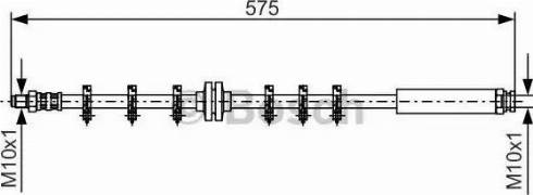 BOSCH 1 987 476 641 - Спирачен маркуч vvparts.bg