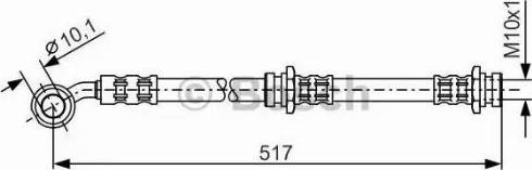 BOSCH 1 987 476 656 - Спирачен маркуч vvparts.bg