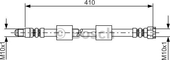 BOSCH 1 987 476 650 - Спирачен маркуч vvparts.bg