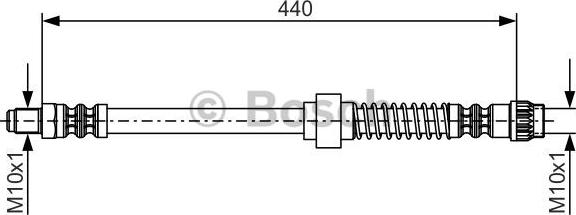 BOSCH 1 987 476 651 - Спирачен маркуч vvparts.bg