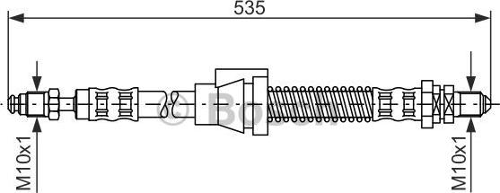 BOSCH 1 987 476 604 - Спирачен маркуч vvparts.bg