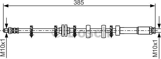 BOSCH 1 987 476 634 - Спирачен маркуч vvparts.bg