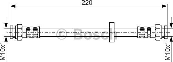 BOSCH 1 987 476 633 - Спирачен маркуч vvparts.bg