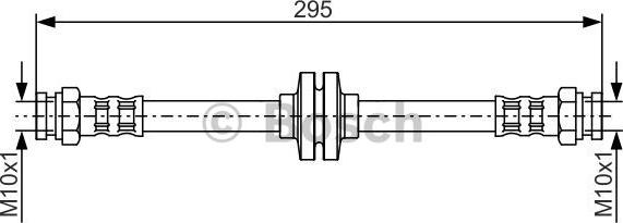 BOSCH 1 987 476 632 - Спирачен маркуч vvparts.bg