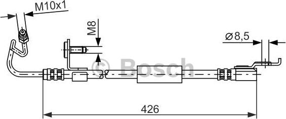 BOSCH 1 987 476 624 - Спирачен маркуч vvparts.bg