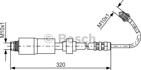 BOSCH 1 987 476 067 - Спирачен маркуч vvparts.bg