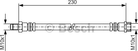 BOSCH 1 987 476 083 - Спирачен маркуч vvparts.bg