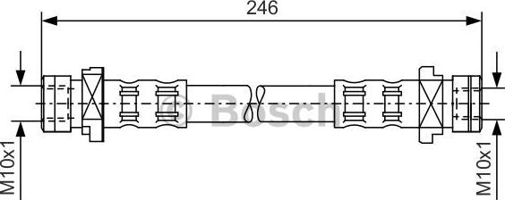 BOSCH 1 987 476 071 - Спирачен маркуч vvparts.bg