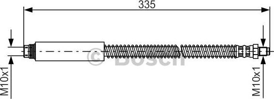 BOSCH 1 987 476 078 - Спирачен маркуч vvparts.bg