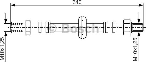 BOSCH 1 987 476 191 - Спирачен маркуч vvparts.bg