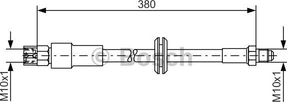 BOSCH 1 987 476 140 - Спирачен маркуч vvparts.bg