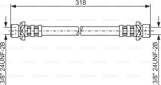 BOSCH 1 987 476 165 - Спирачен маркуч vvparts.bg