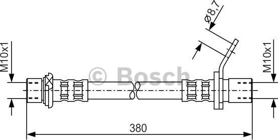 BOSCH 1 987 476 160 - Спирачен маркуч vvparts.bg