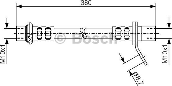 BOSCH 1 987 476 161 - Спирачен маркуч vvparts.bg