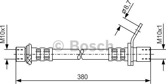 BOSCH 1 987 476 163 - Спирачен маркуч vvparts.bg