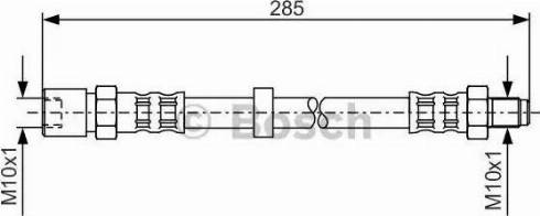 BOSCH 1 987 476 167 - Спирачен маркуч vvparts.bg